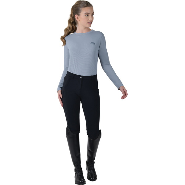 2025 Weatherbeeta Damen Entspannt UV Lang Ärmel T-Shirt 1028844 - Blue Stone